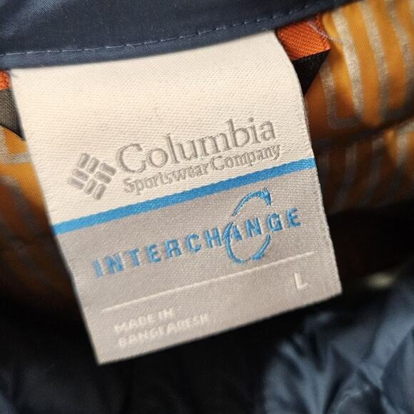 Columbia Interchange Thermal Coil Quilted Jacket Teal Blue Full Zip Womens L - Picture 5 of 6